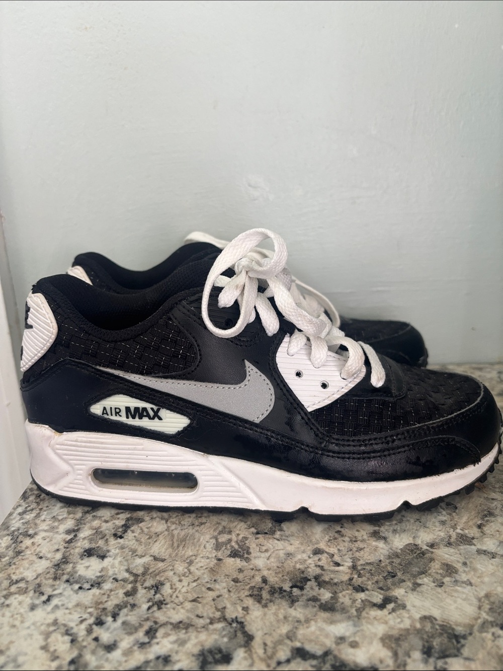 Nike Kids Black and White Air Max Sneakers